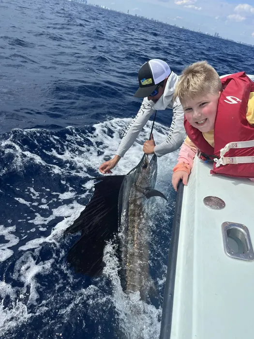 Sailfishing - Miami fishing charter photo 2 aboard the Nomad