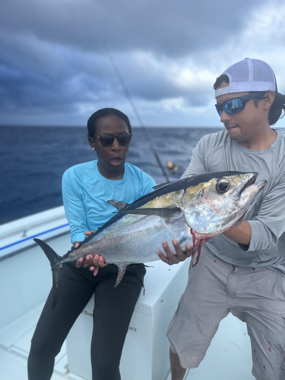 Tuna fishing near Miami Shores with blackfin tuna catch